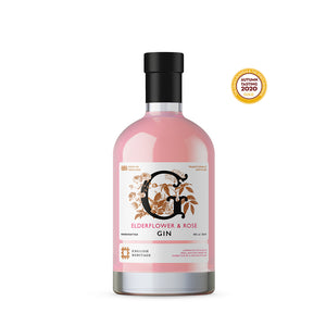 English Heritage Elderflower & Rose Gin 20cl
