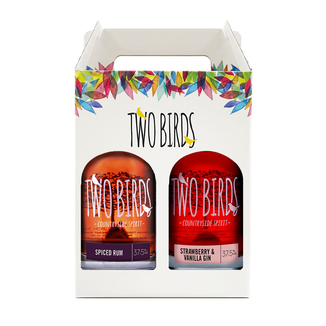 Two Birds Rum and Gin Gift Box